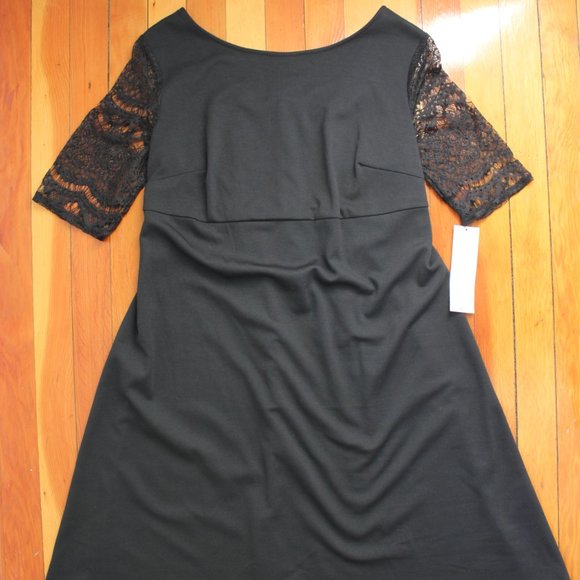 NWT Liz Lange Lace Maternity Sleeve Dress - Picture 2 of 8